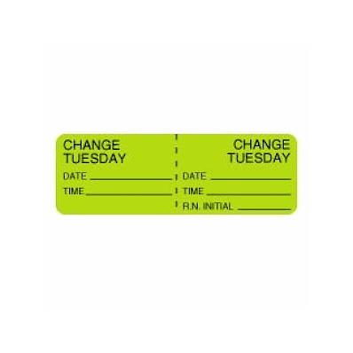 Label, Change Tuesday 1" X 3"