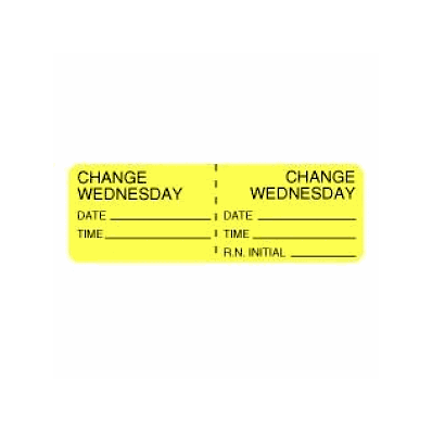 Label, Change Wednesday 1" X 3"