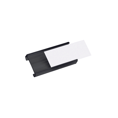 Label Holders - Holder, Label, Plastic, Black