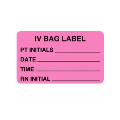 Label, IV Bag