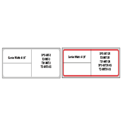 Label, Meditech Ctd Th 1-1/4x4, Wht, Lab - La