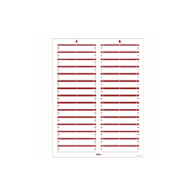 Label, Name Laser Red (750/Pk) - - Tabbies