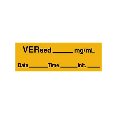 Label Tape, 500" X 0.5", Removable, Orange