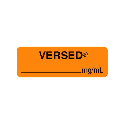 Label, Versed, Mg / Ml, 3/8 X 1 1/2