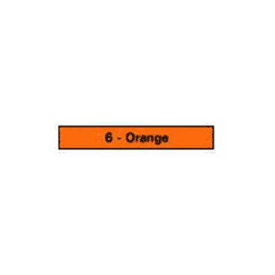 Labeling Tape 6 - Orange Orange 2 X 500 Inch