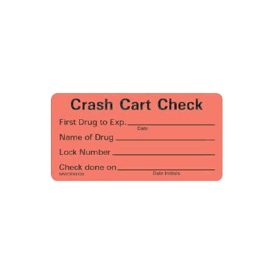 Laboratory Label Barkley Crash Cart Check Fi