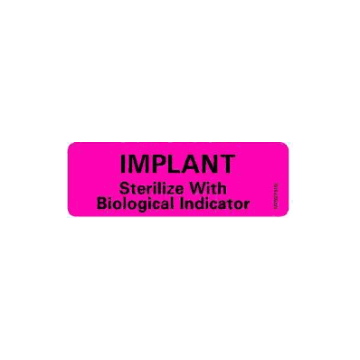 Laboratory Label Barkley Implant Sterilize W