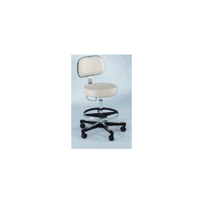 Laboratory Stool Backrest Pneumatic Height Ad