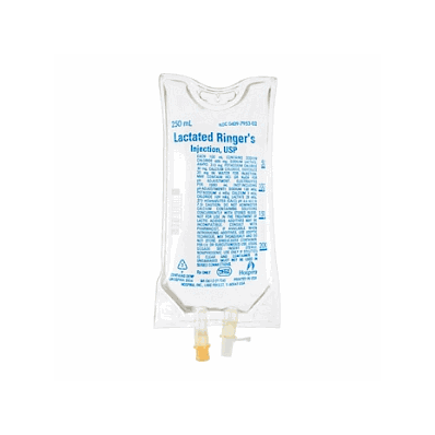Lactated Ringers Solution 250 ml bags