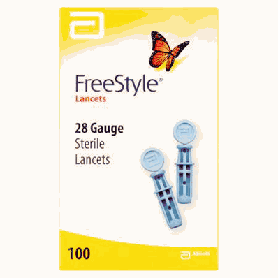 Lancet, 28 ga Needle Fixed Depth Fingertip