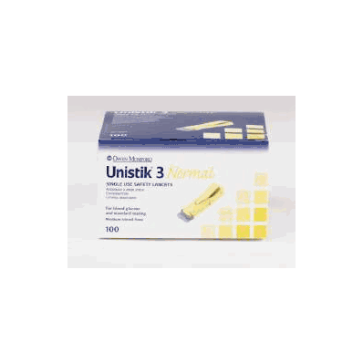 Lancet Unistick 3 Normal Fixed Depth Lancet