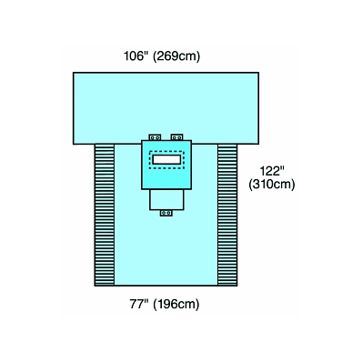 Lap Sheet, W/Iso-bac, Transverse - Medline