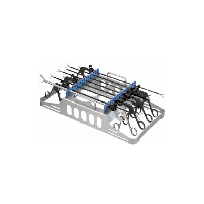 Laparoscopic Tray Insert, Includes: 4.75" Height, 2.5mm to 100 mm Holders