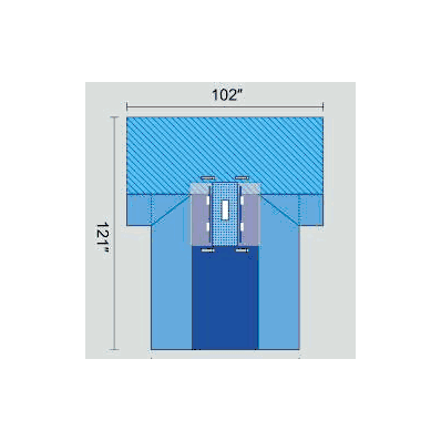 Laparotomy Drape With Poly Troughs 102 W X 77