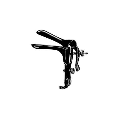 Laser Surgery Vaginal Speculum Graves, X-Large 4-3/4" x 1-1/2" color Black