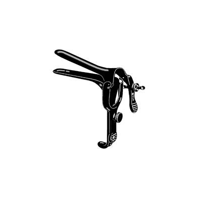 Laser Surgery Vaginal Speculum Pederson, Large 4-3/4" x 1" color Black