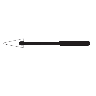 Lasik Eye Spear with Triangle-Shaped, color White