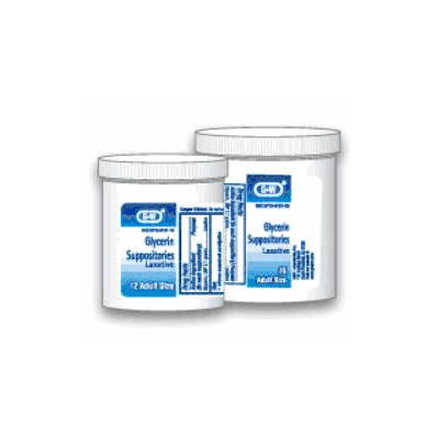 Laxative G&W Suppository 12 Per Jar - Glyceri