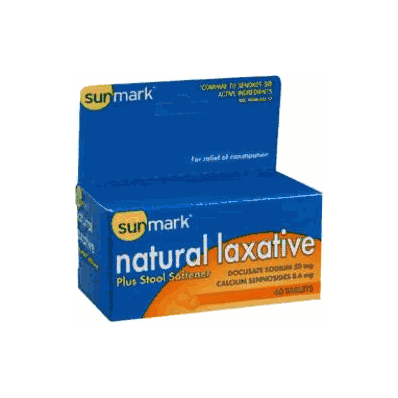 Laxative Plus Stool Softener Sunmark Tablet