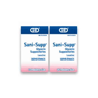 Laxative Sani Supp  Suppository 12 Per Box -