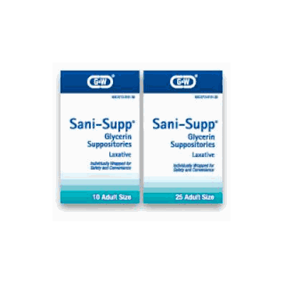 Laxative Sani Supp  Suppository 25 Per Box -