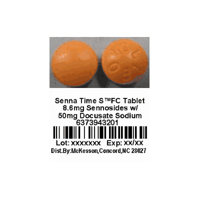 Laxative Senna Time S Tablet 750 Per Box - S