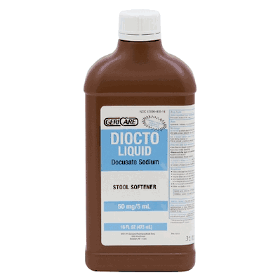 Laxative Stool Softener, 16 oz. Liquid Bottle