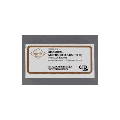 Laxative Suppository 100 Per Box - Bisacodyl,