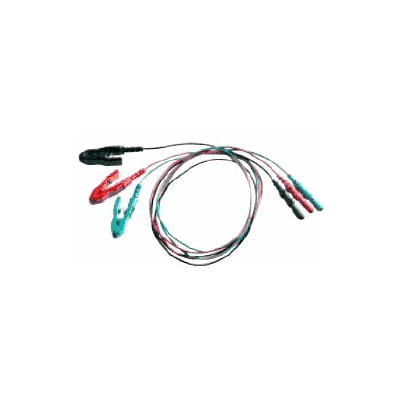 Lead Wire Set, 24", Red, Black, Green, with Crocodile Clip