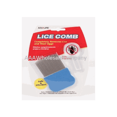 Lice Comb, with 5x Magnifier, Color: Silver