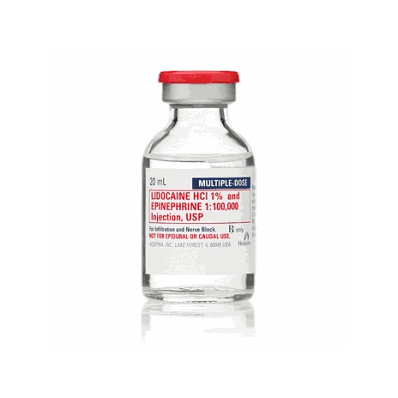 Lidocaine 1%+Epi 1:100, 000 Mdv 25x20ml -Medl