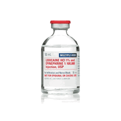 Lidocaine 1% & Epi 1:100, 000 Mdv 25x50ml -Me