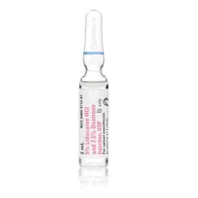 Lidocaine 5%+Dex 7.5% Amp 25x2ml -Medline