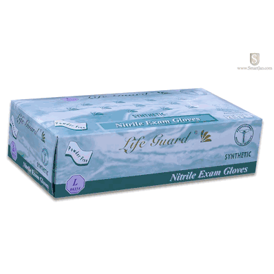 Life Guard 6354 Nitrile Exam Gloves LARGE, 100/bx, 10 bxs/cs (1000/cs)