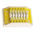 Ligating Clip, <b>color Yellow Clip, Small</b>, Adhesive Cartridge Style, Titanium, sold as 6/cr by Horizon brand, Teleflex Medical 001200<br><br><font color="red"><b>BACK TO THE PRODUCT TABLE, <a href="https://www.aaawholesalecompany.com/wound-closure-clips-and-appliers-horizon-brand-ligating-clips-by-teleflex.html">CLICK HERE</a></b></font>