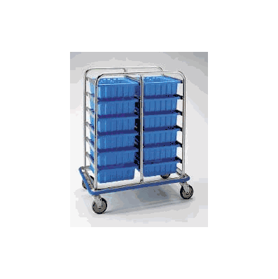 Light Weight Supply Cart, 51-1/2"x57"x24-1/8", 5" Caster