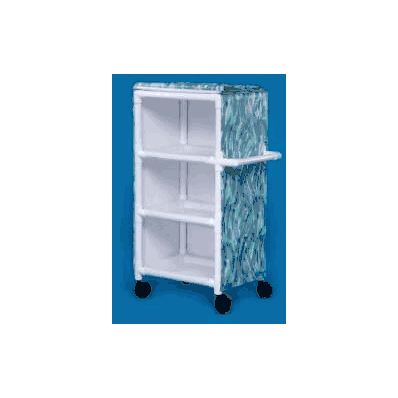 Linen Cart 4 Casters, 4 Inch, Twin Wheel Pvc