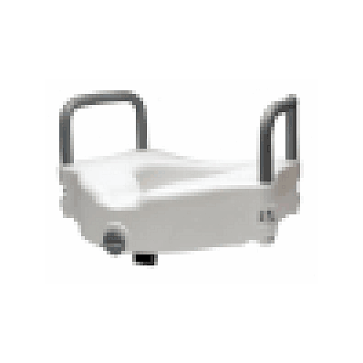 Locking Raised Toilet Seat With Removable Arm