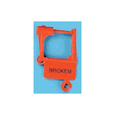 Locking Tag Spring-lok 1.5 X 1 Inch Orange -