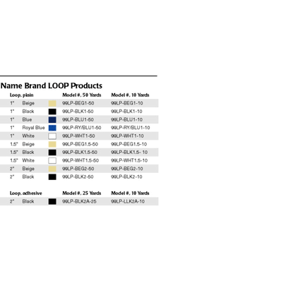 Loop 10 yds - Black 2" - Restorative Car