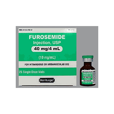 Loop Diuretic Furosemide Single Dose Vial 4 mL