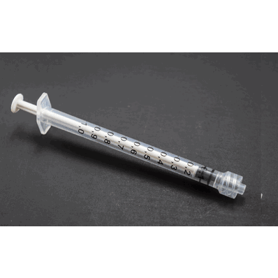 Low Dead Space Soft-Ject Syringe only, 1 mL Luer Lock Tip