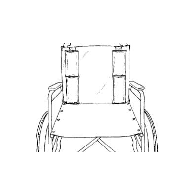 Lumbar Support, 16" - 18" Height,for Wheelchair