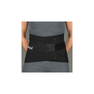 Lumbar support, 3X-large, sacral in elastic/neoprene