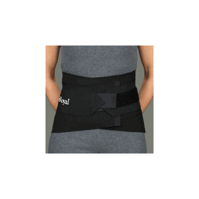 Lumbosacral Back Support, 34-38" waist, 9" unisex, elastic