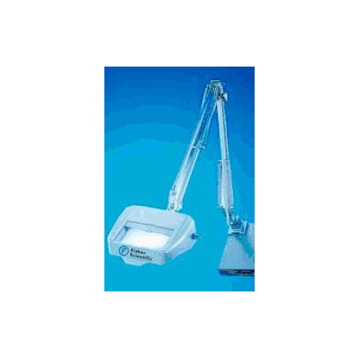 Magnifying Lamp Incandescent Desk Mount White
