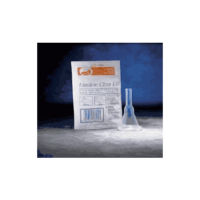 Male External Catheter Freedom Clear Vinyl 3