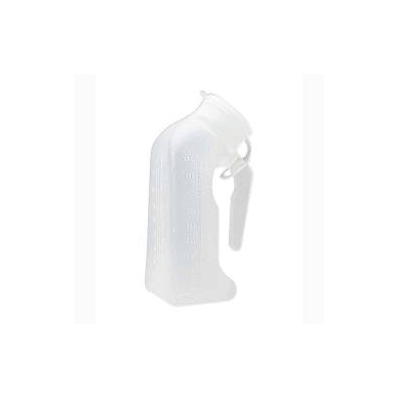 Male Urinal, 1 oz. / 25 mL Graduations with Cover