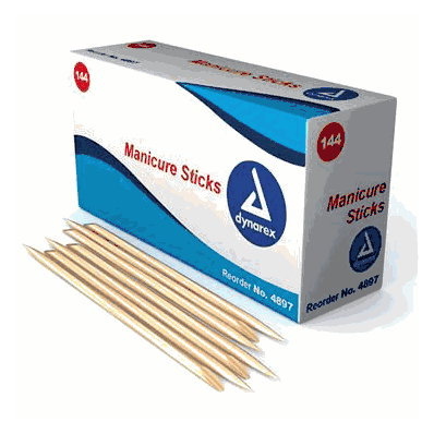 Manicure Sticks, 50/144/Cs - Dynarex