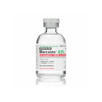Marcaine 0.5%+Epi 1:200, 000 Sdv 10x10ml -Med